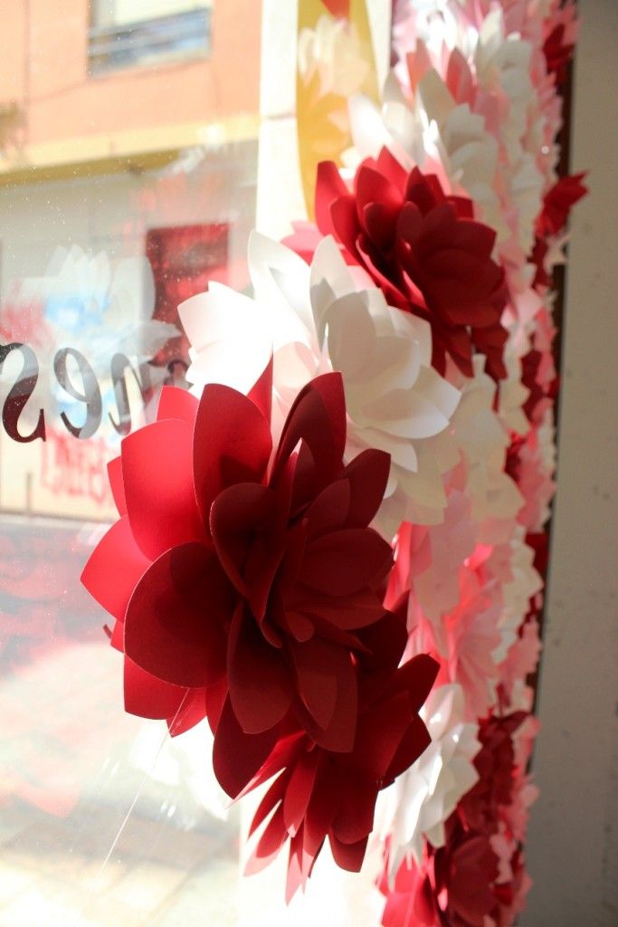 origami en las fallas. empaperart detalle flor papel