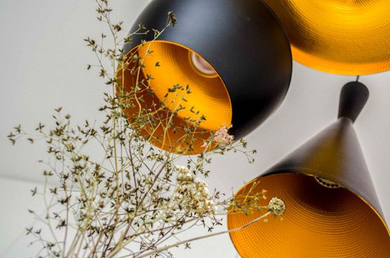 lámparas de tom dixon para espacio interior