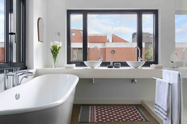 baño principal en reforma de una casa