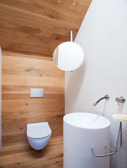 diseño y mobiliario a medida en baño de madera