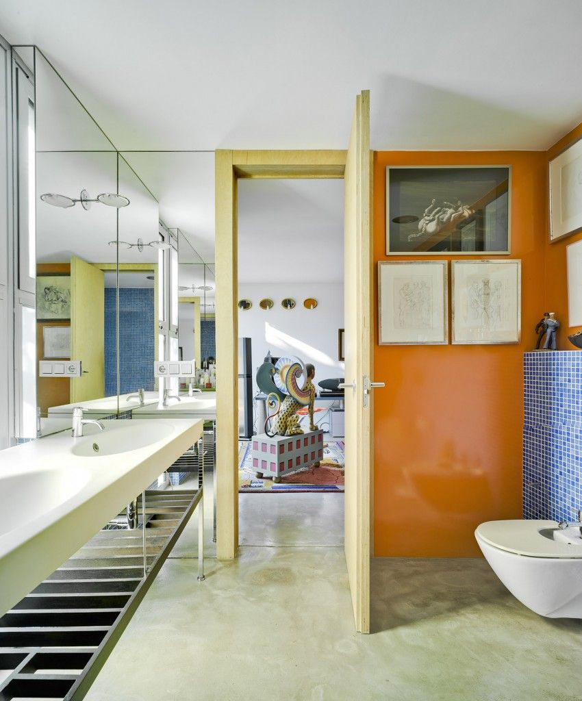 diseño interior de baño de coleccionistas