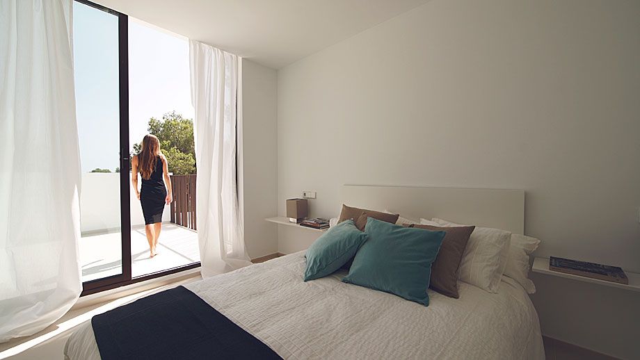 arquitectura y diseño minimalista en dormitorio El Portet arquitectura y diseño minimalista en dormitorio El Portet