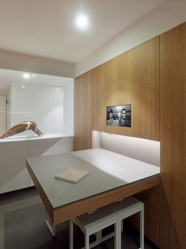 diseño de interiores de mesa de cocina