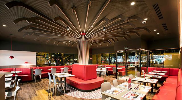 Diseño interior del restaurante Vips Beatriz Diseño de un restaurante Vips