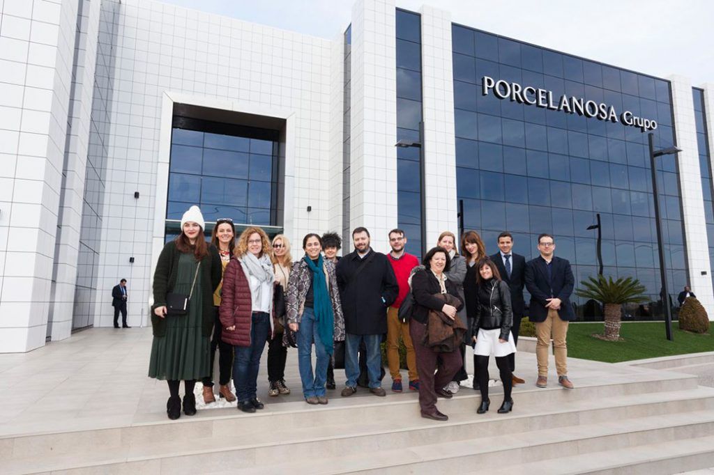medios digitales invitados al evento de Porcelanosa