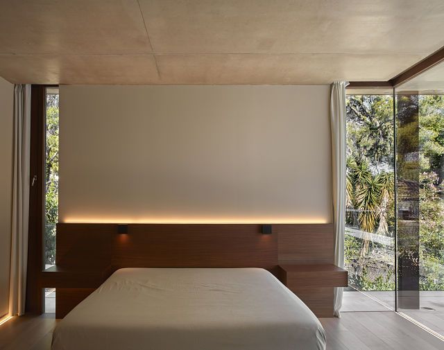 Dormitorio en casas de diseño