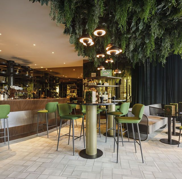 Interiorismo de hotel en cafetería The wild food Interiorismo de hotel en cafetería The wild food