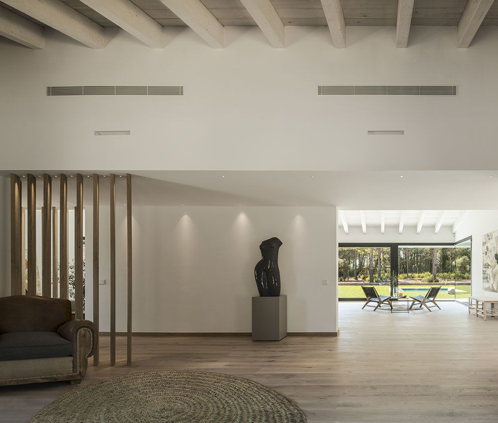 Diseño interior con piezas singulares
