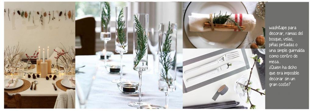 Decorar la mesa de Navidad con motivos naturales low cost Decorar la mesa de Navidad con motivos naturales low cost