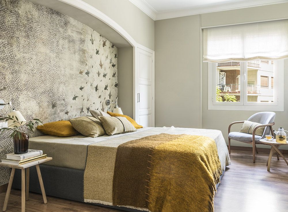 Dormitorio diseñado por The Room Studio en vivienda de Barcelona