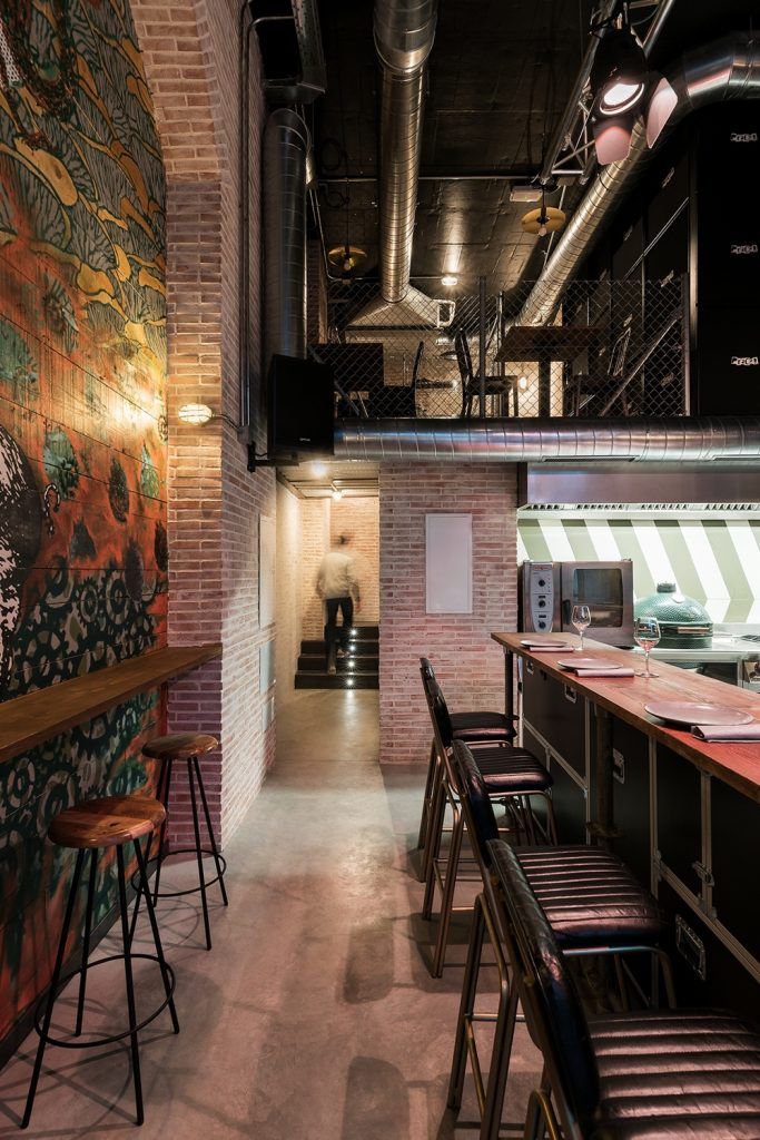 Detalle de interiorismo para restaurante Pracer