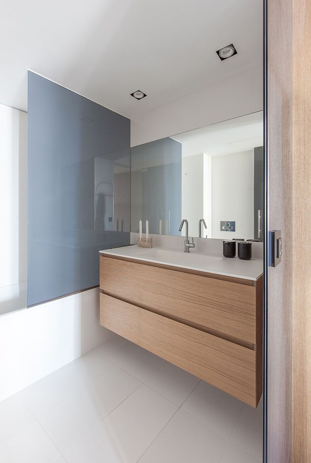 Baño de diseño en decoración de casas contemporáneas