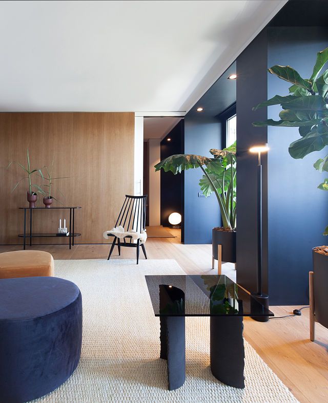 Mobiliario en diseño interior de casas modernas