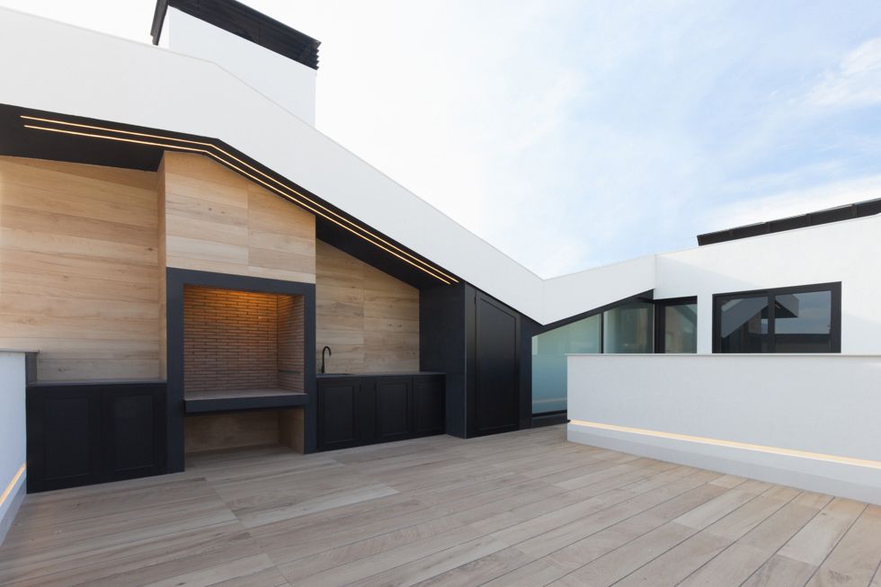 Diseño de terraza al reformar una casa de pueblo