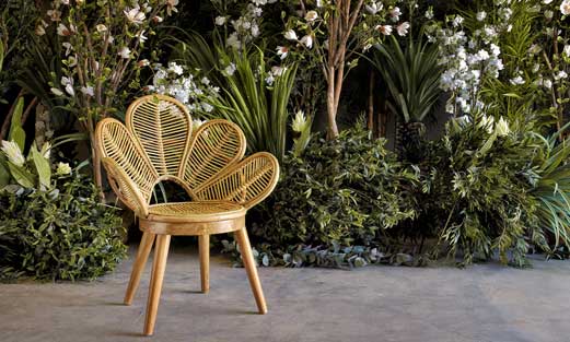 Sillón de ratán para exterior Lluc