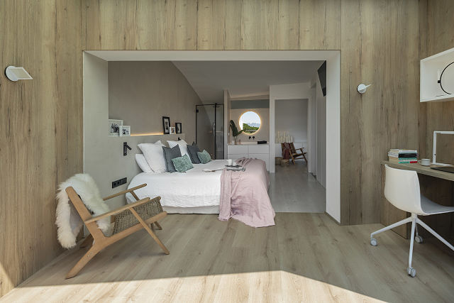 Dormitorio slow deco en Dawn house