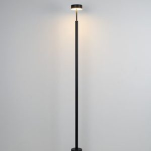 lámpara de pie de salón Peak 170 cm negro de Milán iluminación